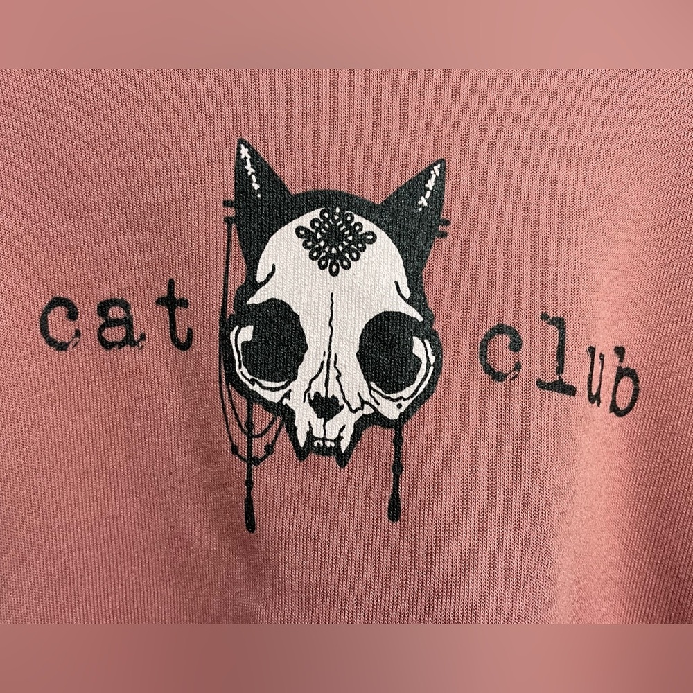 Cat Club Cropped Fleece Pullover - Picture 5 of 7